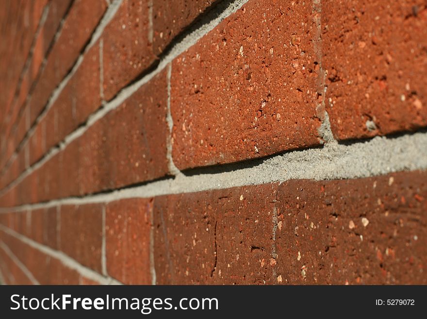 A shot of a brick wall.  A nice texture and pattern. A shot of a brick wall.  A nice texture and pattern.