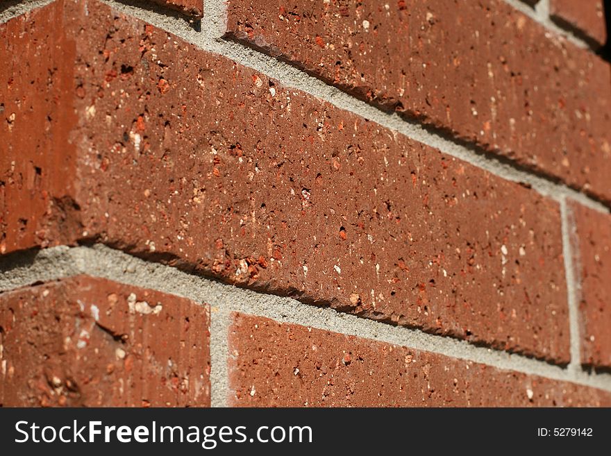 A shot of a brick wall.  A nice texture and pattern. A shot of a brick wall.  A nice texture and pattern.