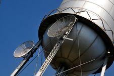 Two Microwaves On Water Tank Stock Images Two Microwaves On Water Tank Stock Images