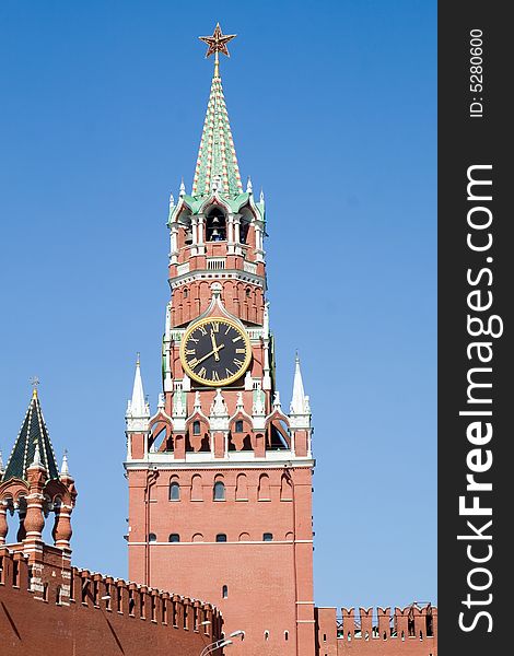 Kremlin tower with clock