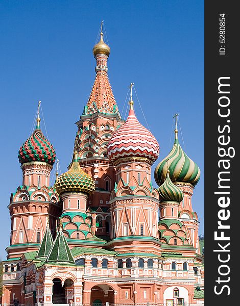 Saint Basil's Cathedral Church in Moscow