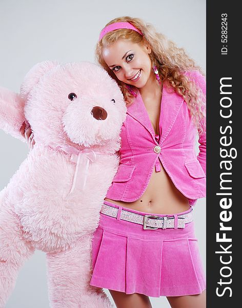 Girl with a teddy-bear