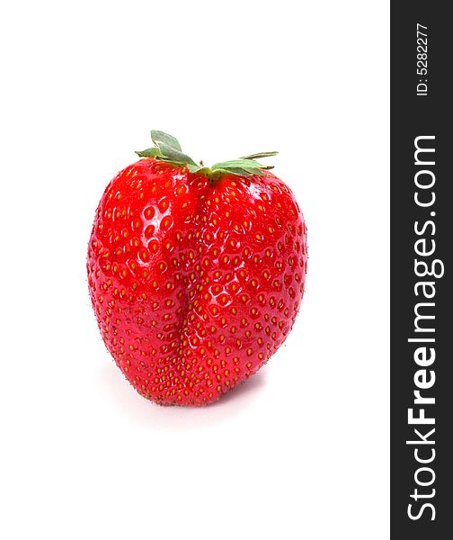 Fresh red Strawberry isolated over white background. Fresh red Strawberry isolated over white background