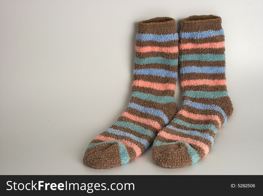 Striped pair of socks