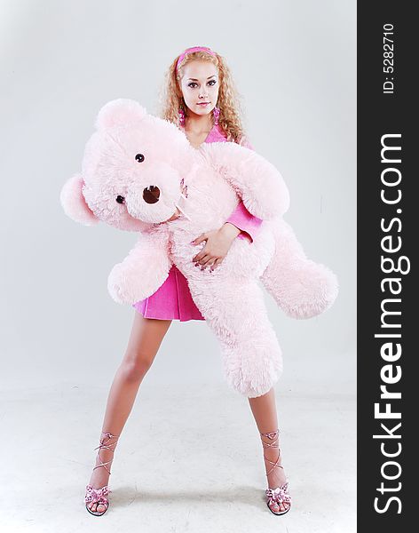 Girl With A Teddy-bear