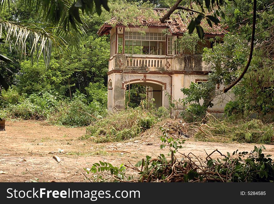 Deserted Colonial Building