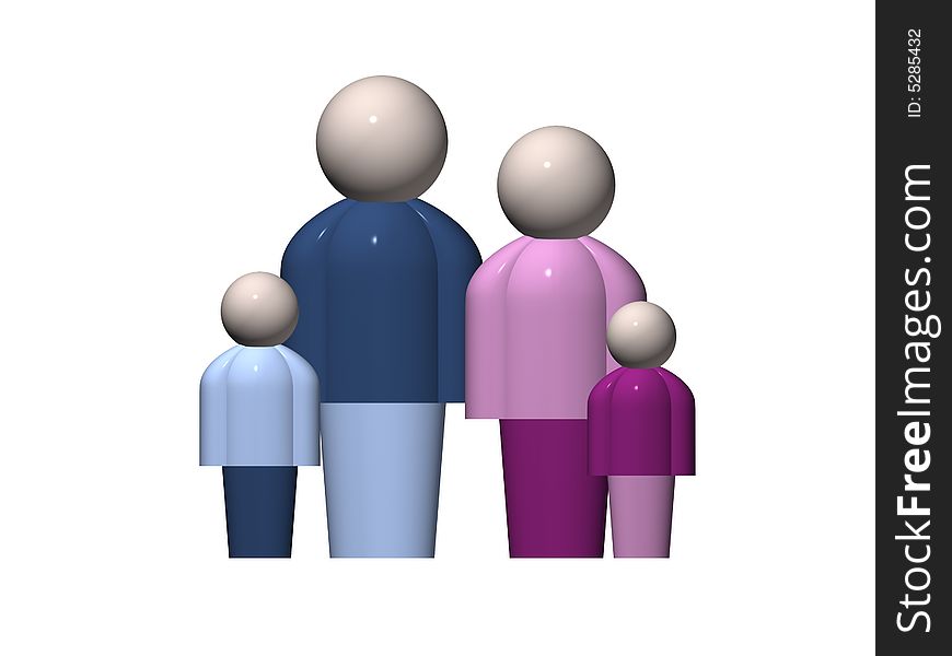 Stylized representation of the model family.