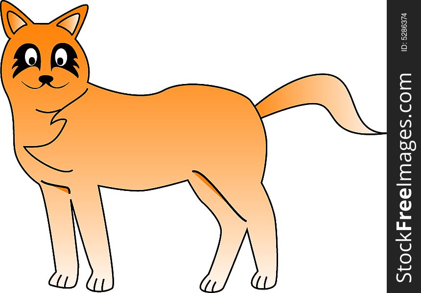 Vector illustration of a fox