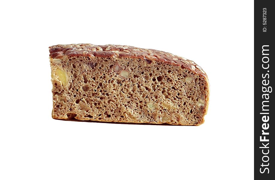 Piece of bread with a stuffing