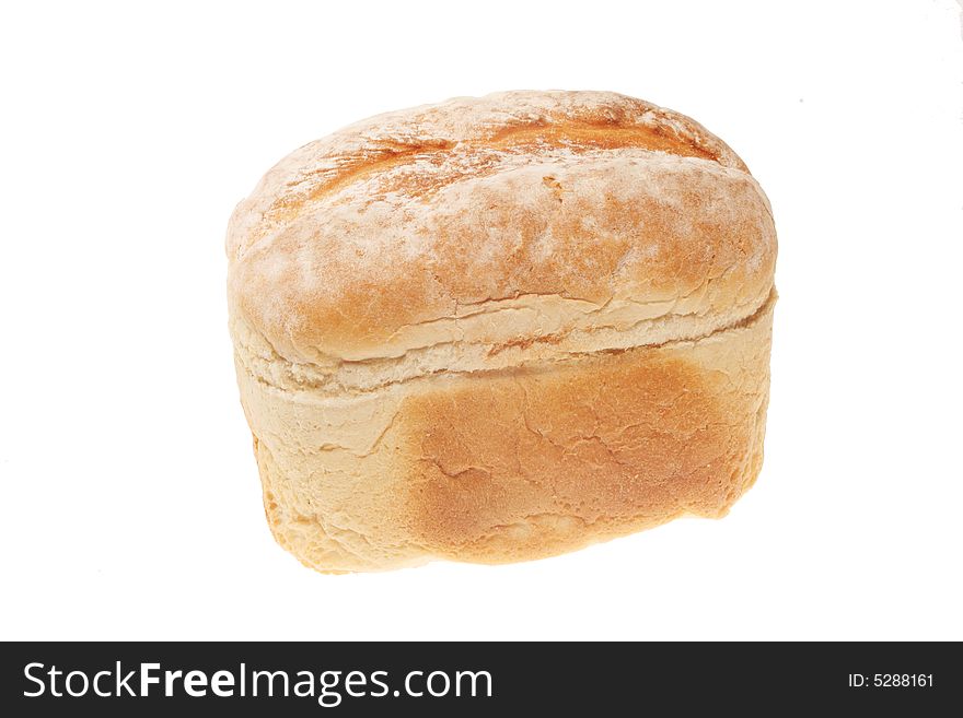 Loaf of bread isolated on a white background. Loaf of bread isolated on a white background