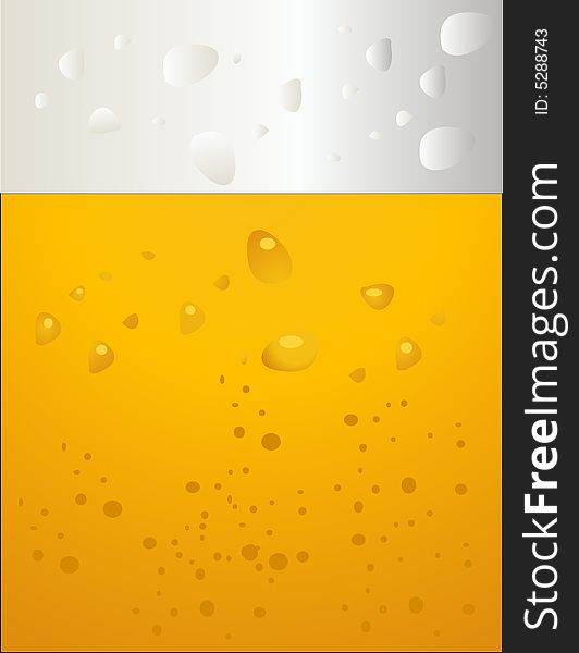 Beer bubbles vector illustration background