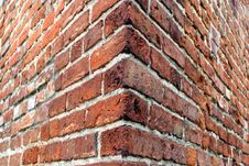 Brick Wall - Corner Stock Photography Brick Wall - Corner Stock Photography