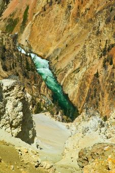 Lower Yellowstone Falls Royalty Free Stock Photo Lower Yellowstone Falls Royalty Free Stock Photo