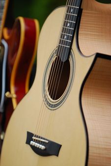 Closeup Of Guitar Royalty Free Stock Images