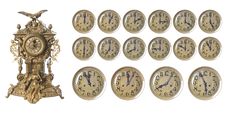 Old Golden Clock Royalty Free Stock Photo