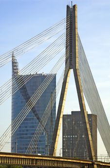 Cable Bridge. Stock Photography Cable Bridge. Stock Photography