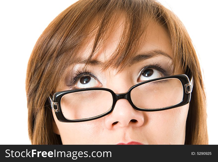 Beautiful Businesswoman Looking At Camera.