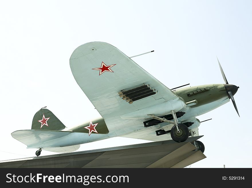 The plane-attack plane of the period of the Second World War. The plane-attack plane of the period of the Second World War