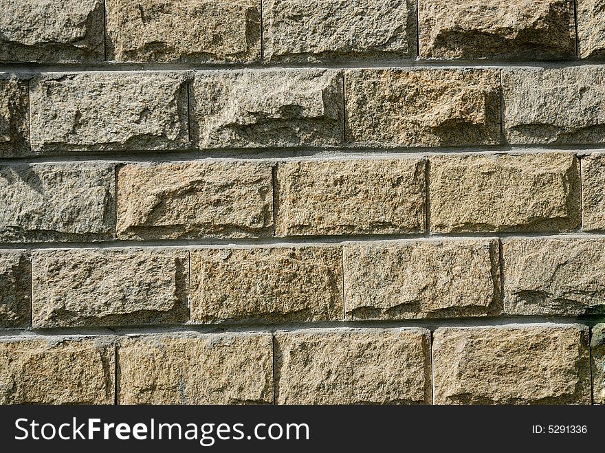 A shot of stone brick wall. A shot of stone brick wall