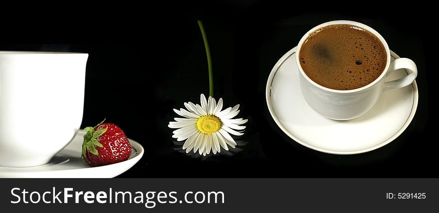 ï¿½offee Flower And Strawberry