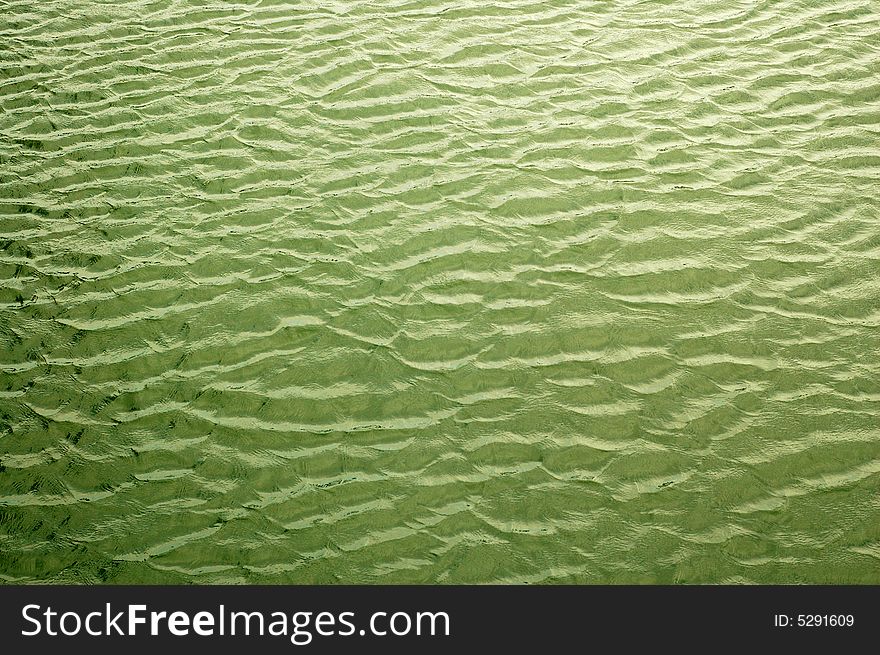 An abstract wave pattern at sea. Suitable for background