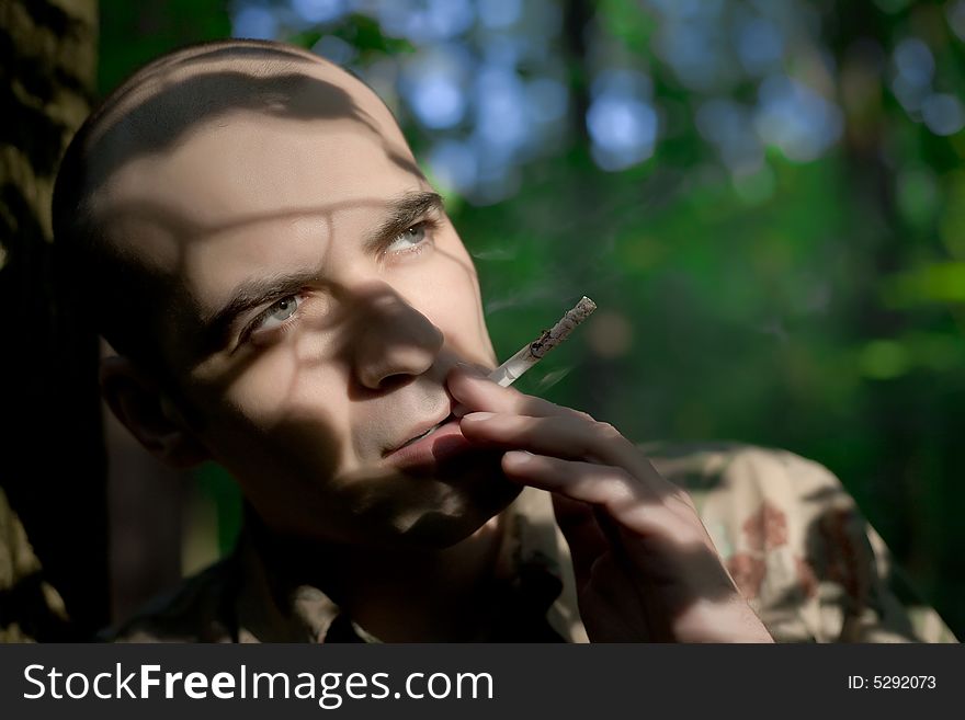 Man And Cigarette