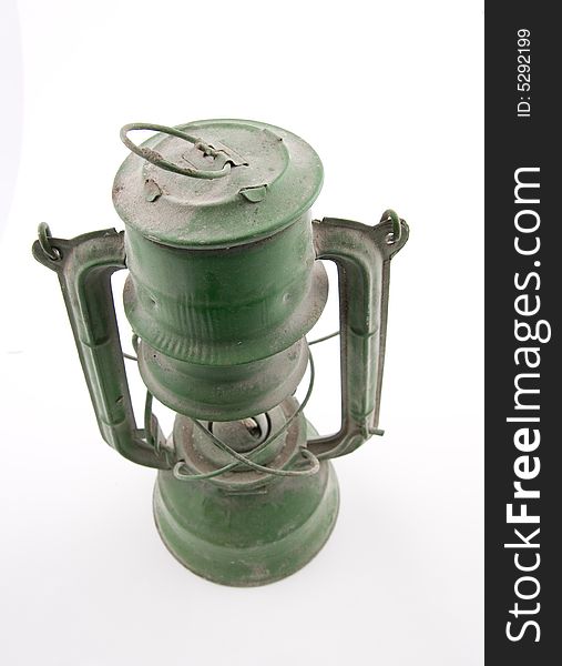 Old kerosene  lantern, vintage item. Old kerosene  lantern, vintage item