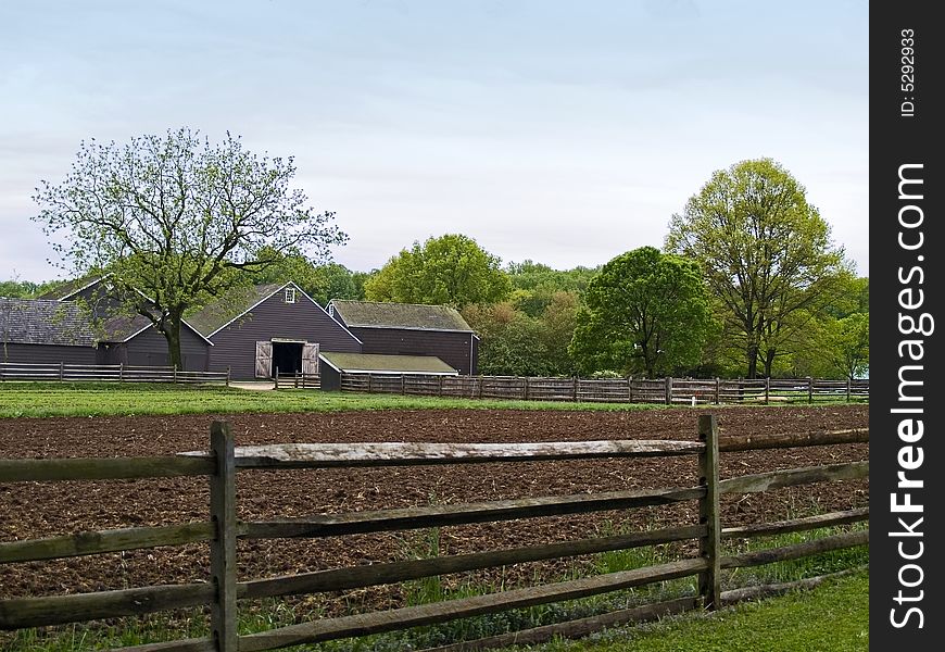 A freshly plowed field on the historic Longstreet Farm in Holmdel New Jersey. A freshly plowed field on the historic Longstreet Farm in Holmdel New Jersey.