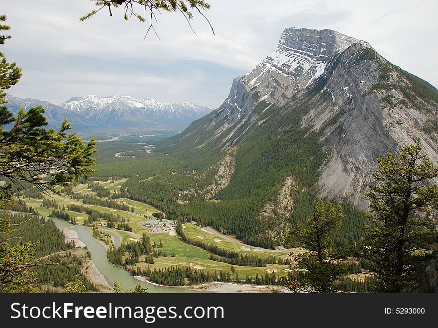 The north ridge of Mount Rundle from Tunnel Mountain Summit