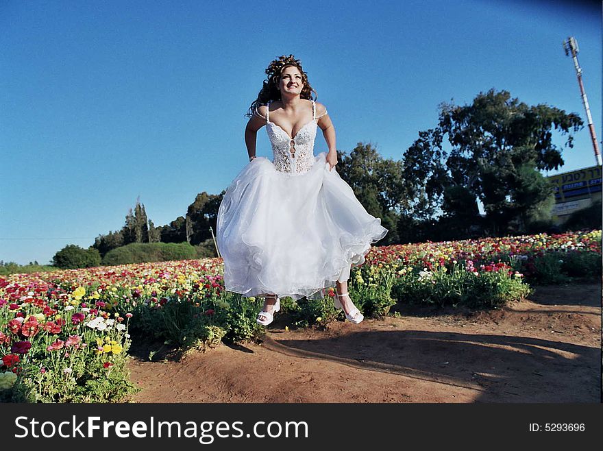 Bride With Flowers