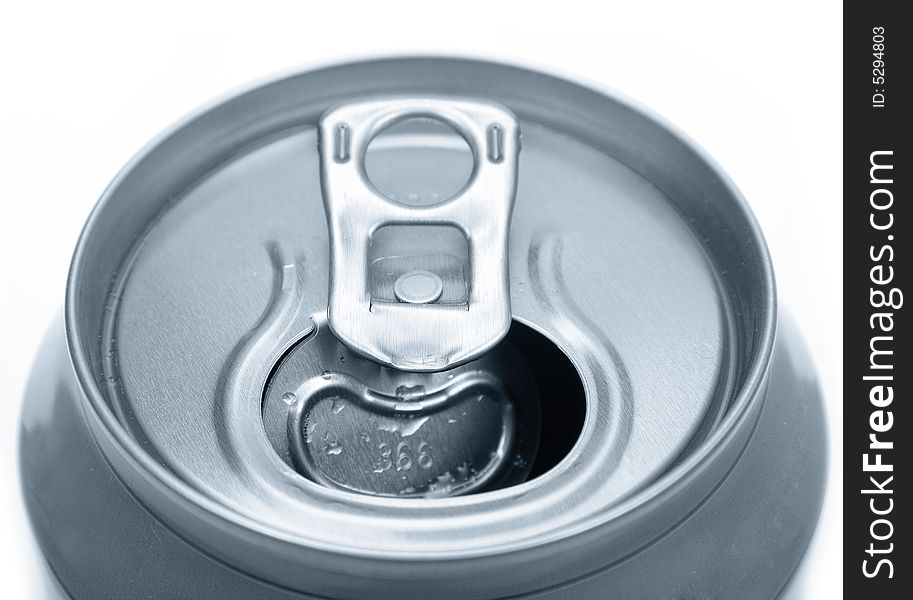 Close up of an opened tin can