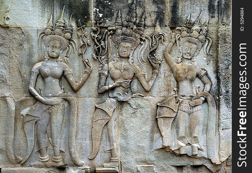 Cambodia Angkor Wat: Bas Reliefs