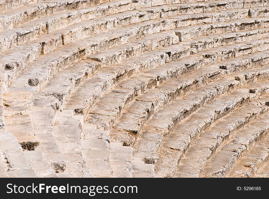 Ancient stairs in greek amphitheater