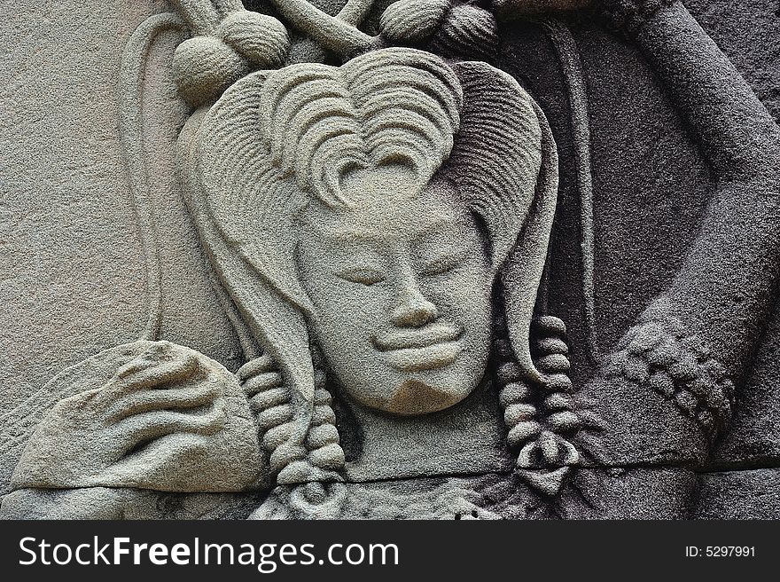 Cambodia; Angkor Wat; Apsara