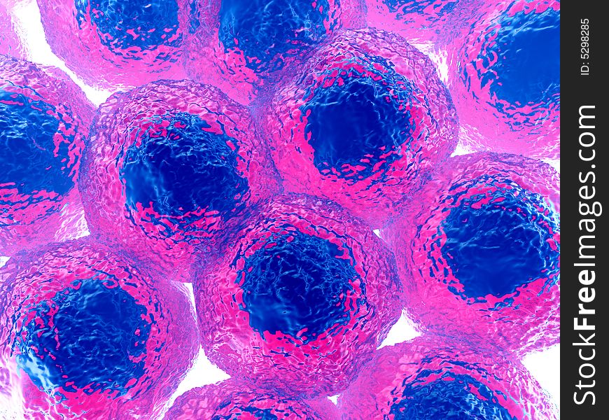 An image of some cells . It would make a interesting medical or background image.