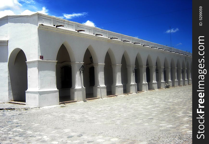 Colonial building of the town of Cachi. Colonial building of the town of Cachi