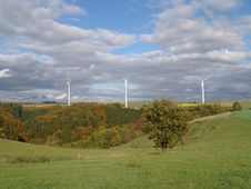 Windpower Stations Royalty Free Stock Image Windpower Stations Royalty Free Stock Image