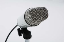 Microphone On Stand Royalty Free Stock Photo
