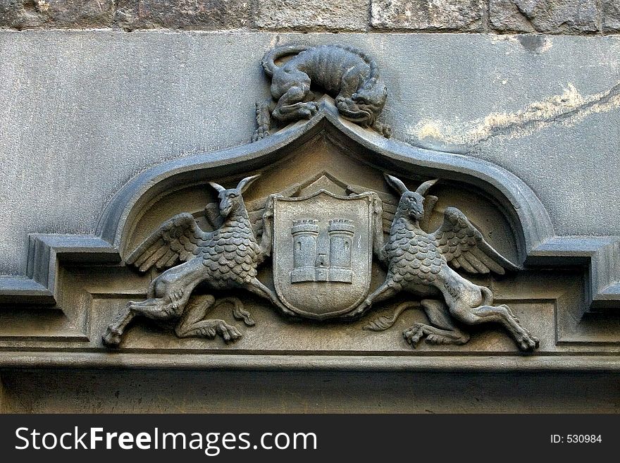 Lintel In Barcelona, Spain