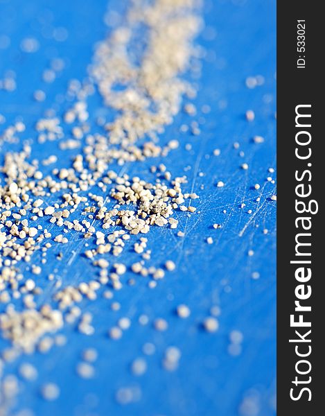 Sand Grains On Blue 2