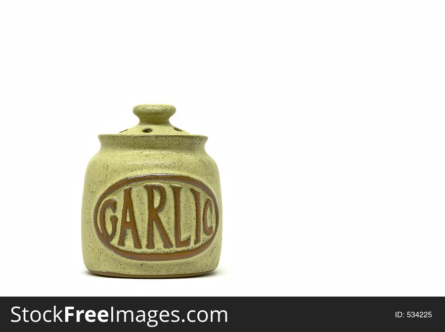 Ceramic pot to hold garlic bulbs. Ceramic pot to hold garlic bulbs