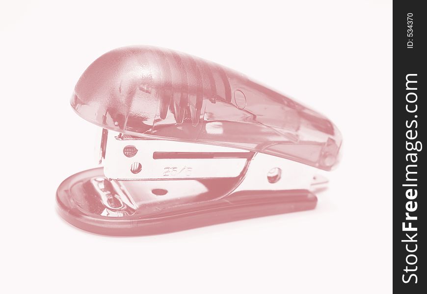 Faded pink stapler