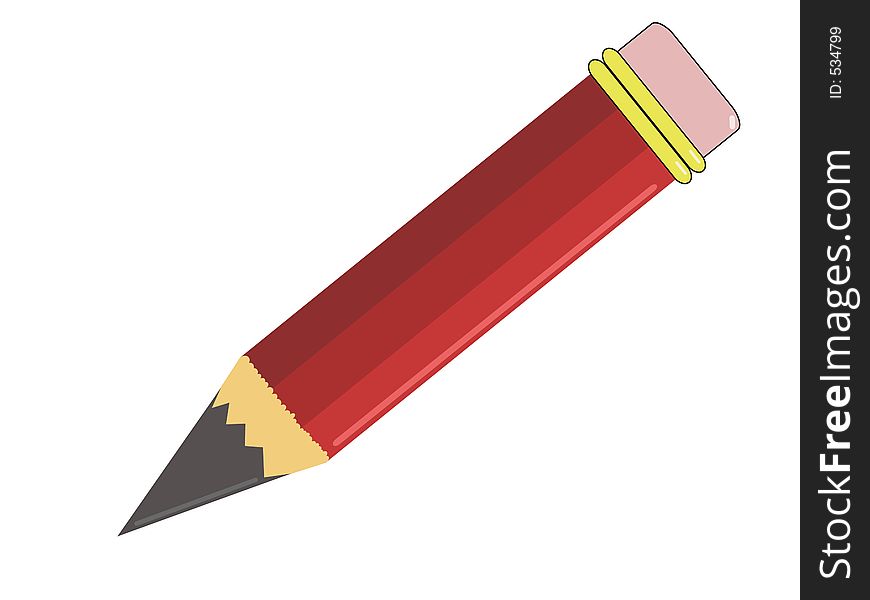 An illustration of a chubby pencil.