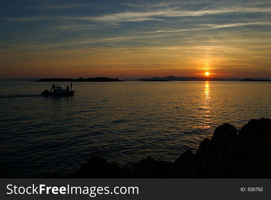 Lazy sunset in Croatia