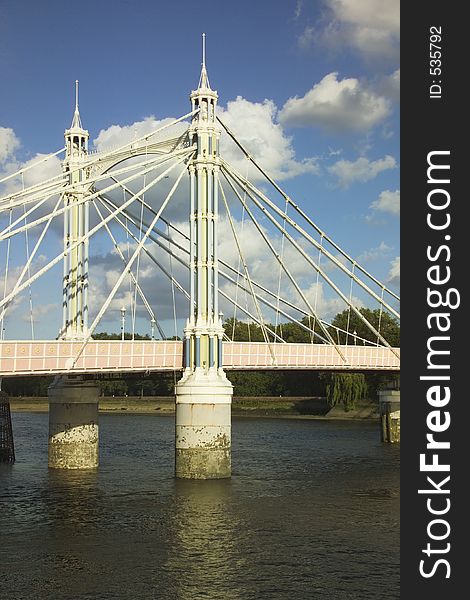 Portion Of Battersea Bridge On The Thames