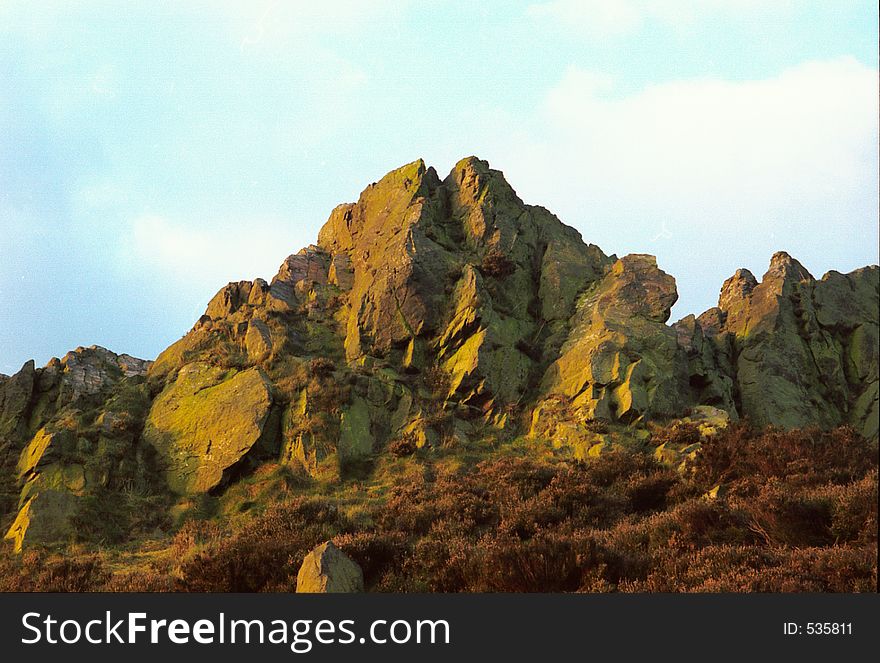 Rocks At Sunset