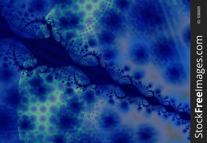Blue fractal. Blue fractal