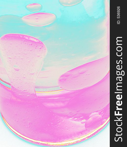 Closeup of a lava lamp in motion. Closeup of a lava lamp in motion