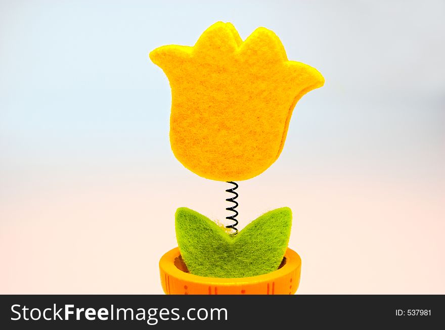 Yellow flower toy