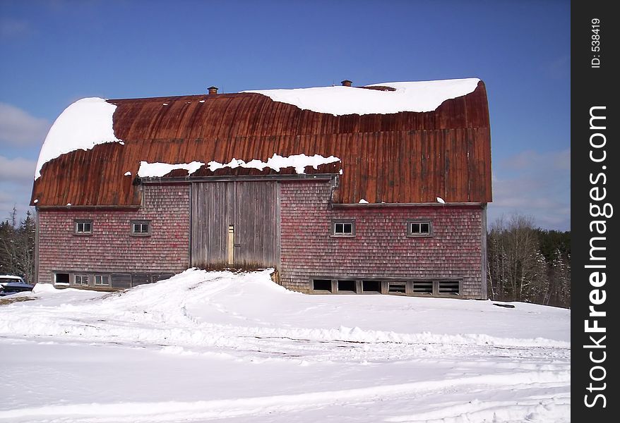 Old rustic barn Lunenburg County Nova Scotia